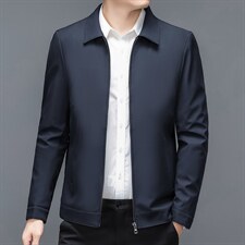 BJ21573-2钱塘2020-2秋冬商务休闲厚款加绒中年男士夹克外套P85，男装夹克，钱塘207-2