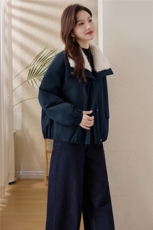 毛绒娃娃领短款棉服女2025冬季新款加厚保暖外套洋气减龄宽松棉衣，女装棉衣/棉服，涵誉