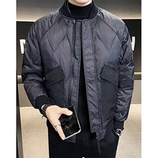 春秋季新款男士立领夹克简约修身棒球服高级工装口袋外套M615，男装夹克，星座1116A（原606A-3）