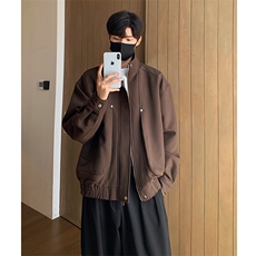 美式复古立领宽松高街潮流飞行服夹克男女休闲外套-880026-P128，男装夹克，电商B289