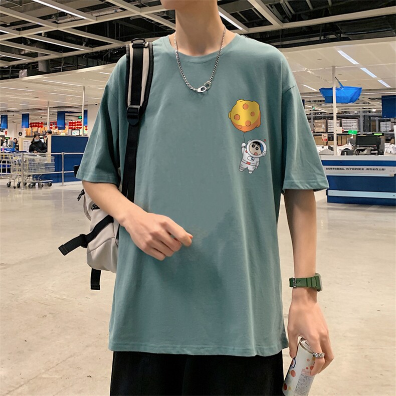 ！春夏新款纯棉宽松短袖T恤男士情侣体恤衫男DX01-P20,男装T恤,电商B367
