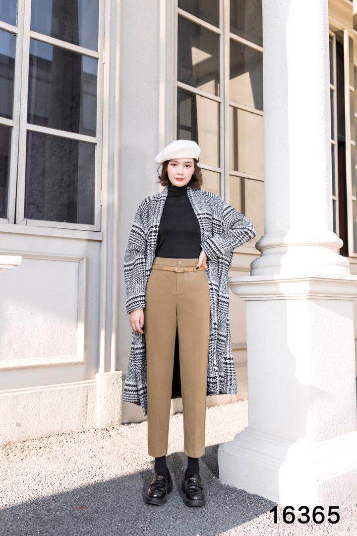 ?#16365 秋冬爱焦糖色~ 优质呢料，垂顺柔软，，其它，都市米兰