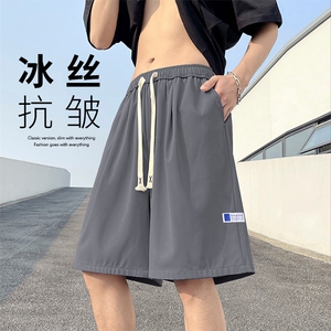 宽松短裤夏季薄款运动休闲潮男外穿速干夏装五分裤子 DK512批17图片
