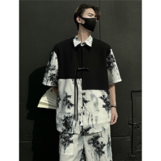 1新中式套装TZ77797特P51衬衫CS77798特P33DK77055特P18大码M-5XL，男装衬衫，星座226-2