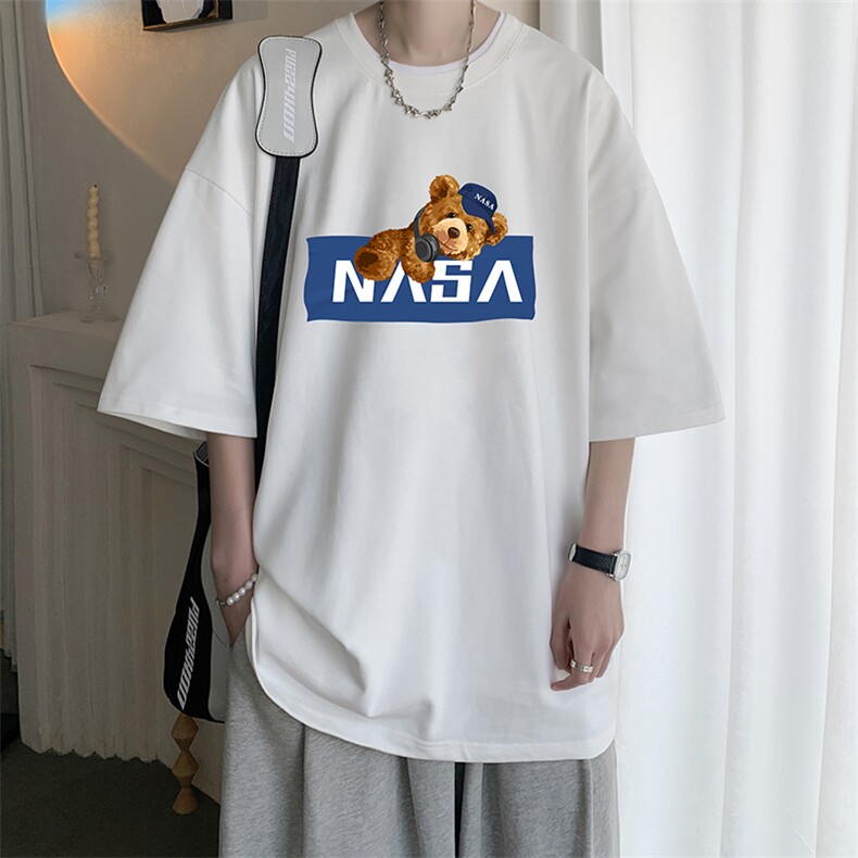 NASA230g重磅纯棉短袖t恤男大码半袖半截袖DX17247-P20,男装T恤,电商A040