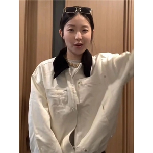 J50-P95牛仔外套男女春秋款美式复古设计感宽松高级感
