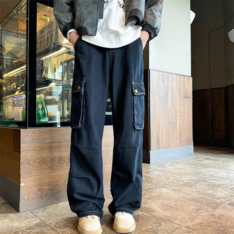 美式1复古多口袋工装男女牛仔裤，男装牛仔裤，星座1218（原611-3）