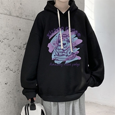 纯棉连帽卫衣男大码运动帽衫宽松薄WY2317-P35加绒款-P40，男装卫衣，电商A040