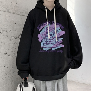 纯棉连帽卫衣男大码运动帽衫宽松薄WY2317-P35 加绒款-P40图片