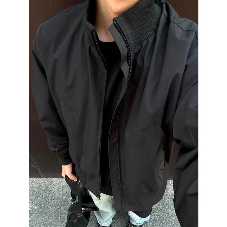 飞行夹克男秋季短款美式高级感痞帅立领外套J2601,男装夹克,星座1116A（原606A-3）