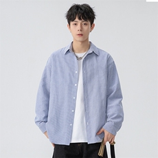 新款休闲竖条衬衫，男装衬衫，星座1106-2（原1111B）