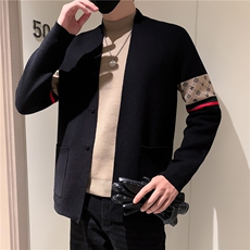 冬季新款高端毛衣外套潮流百搭休闲开衫毛衣6633#P135控175，男装针织衫/毛衣，星座1116A-2（原606A-1）