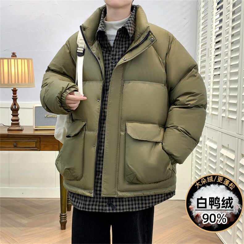 M-8XL冬季大码90白鸭绒假两件羽绒服Y2379-XZ109-P215-230控298,男装羽绒服,星座109