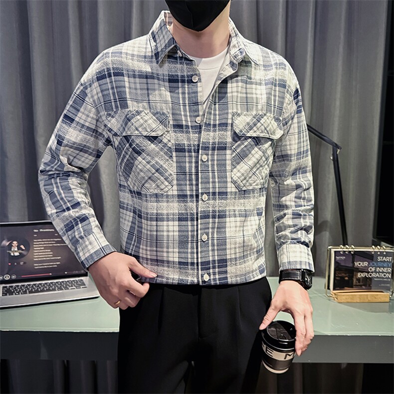 新款社会小伙秋冬男加厚寸衫型夹克男店主棉外套JK827-P68控98，男装夹克，星座301B-1