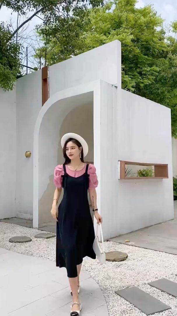 夏季新款两件套连衣裙，女装连衣裙，MZ 慕姿