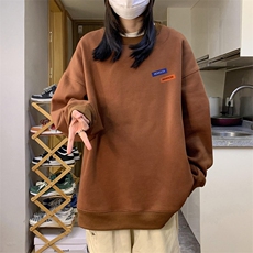 中性风！抖音直播高品质重磅卫衣男圆领卫衣女XW371-P45，男装卫衣，电商B371