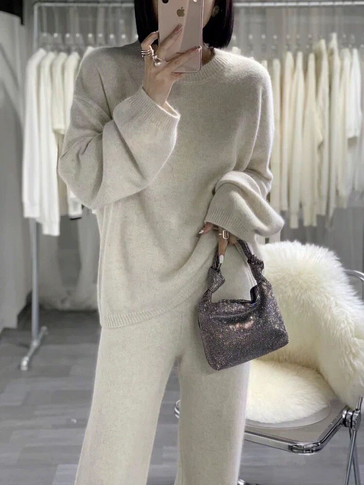 高级感纯色气质百搭经典两件套，女装套装/套裙，圣旺供货