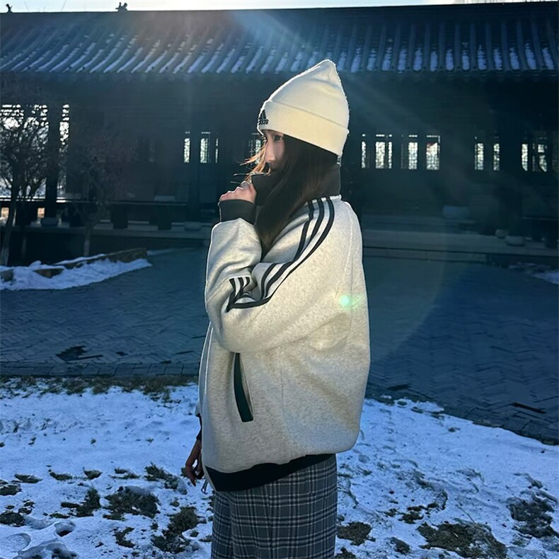 抖音得物高品质美式高街重磅结构设计拼接织带立领卫衣外套CM42,男装卫衣,电商A486