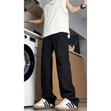 美式高街破洞牛仔裤男微喇高个子加长裤子190cm115直筒裤KZ054P60，男装牛仔裤，电商B312