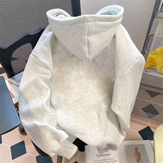 美式复古腊肠小狗连帽卫衣25@秋宽松休闲慵懒风上衣5229-P43网图，男装卫衣，电商B245