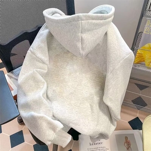 美式复古腊肠小狗连帽卫衣25@秋宽松休闲慵懒风上衣5229-P43网图