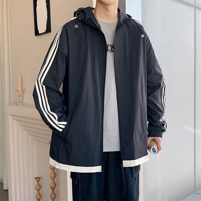 ！2024夏装新款男士休闲防晒服防晒衣潮流A409-1,男装防晒衣,电商A409-1