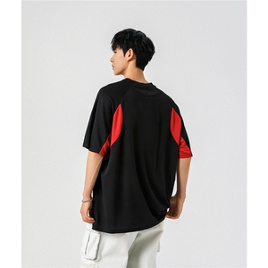 速干运动美式投篮街头印花球服大码M-5XL短袖T恤男DX78028P50控78图片