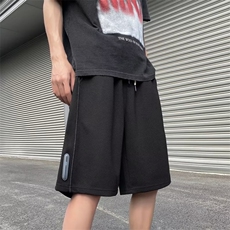 2024夏轻熟风坑条纹宽松休闲短裤百搭纯色裤子D11-P32，男装休闲裤，星座1109-3
