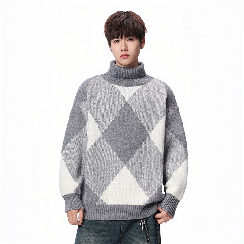 【新品】2025秋冬男士时尚休闲百搭针织毛衣潮流-M205-P55，男装针织衫/毛衣，星座1105-1
