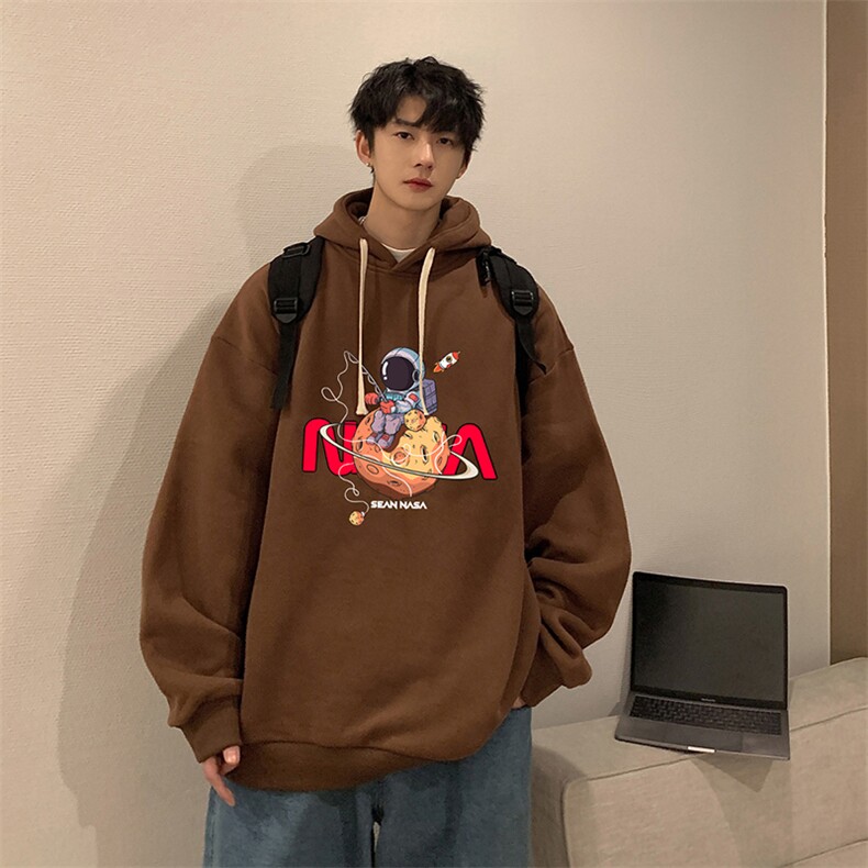 纯棉连帽卫衣男大码运动帽衫宽松薄WY2287-P35,男装卫衣,电商A040