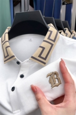 BP1202钱塘2020-2夏季新款男士薄款短袖翻领T恤时尚休闲上衣P57，男装T恤，钱塘207-2