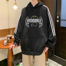 美式三杠条纹复连帽卫衣秋冬男女宽松长袖SWY2472-P55控8850棉，男装卫衣，电商B370