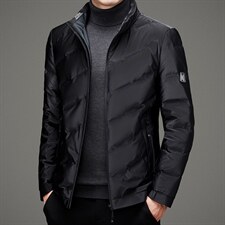 BAMJ-6092钱塘2020-2中年男士商务休闲简约冬季厚款羽绒服P190，男装羽绒服，钱塘207-2