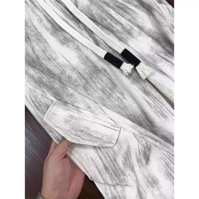 扎染灯芯绒伞兵裤男秋冬潮牌宽松休闲重工高街潮流时尚ZK31P38,男装休闲裤,星座1112-1