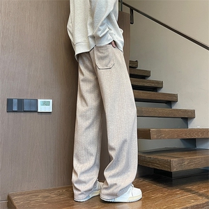 YK86115-P40加绒P46 人棉%氨纶3%涤纶72% 秋冬新款直筒卫裤男图片