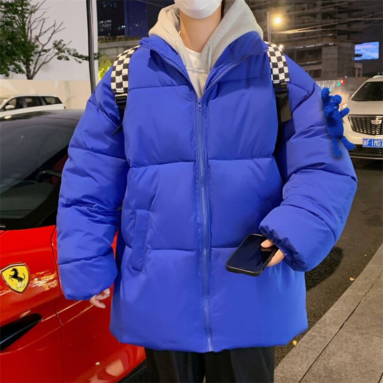 涂层面料绝不跑棉2025冬装棉衣小熊挂件棉服纯色面包服棉袄外套,男装棉衣,星座207