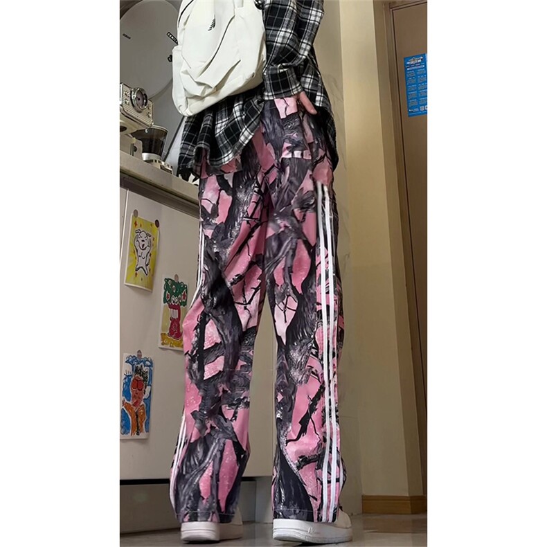 (自家图）档口现货～秋季迷彩树枝三条杠工装休闲裤K088P48,男装工装外套,星座1004-6