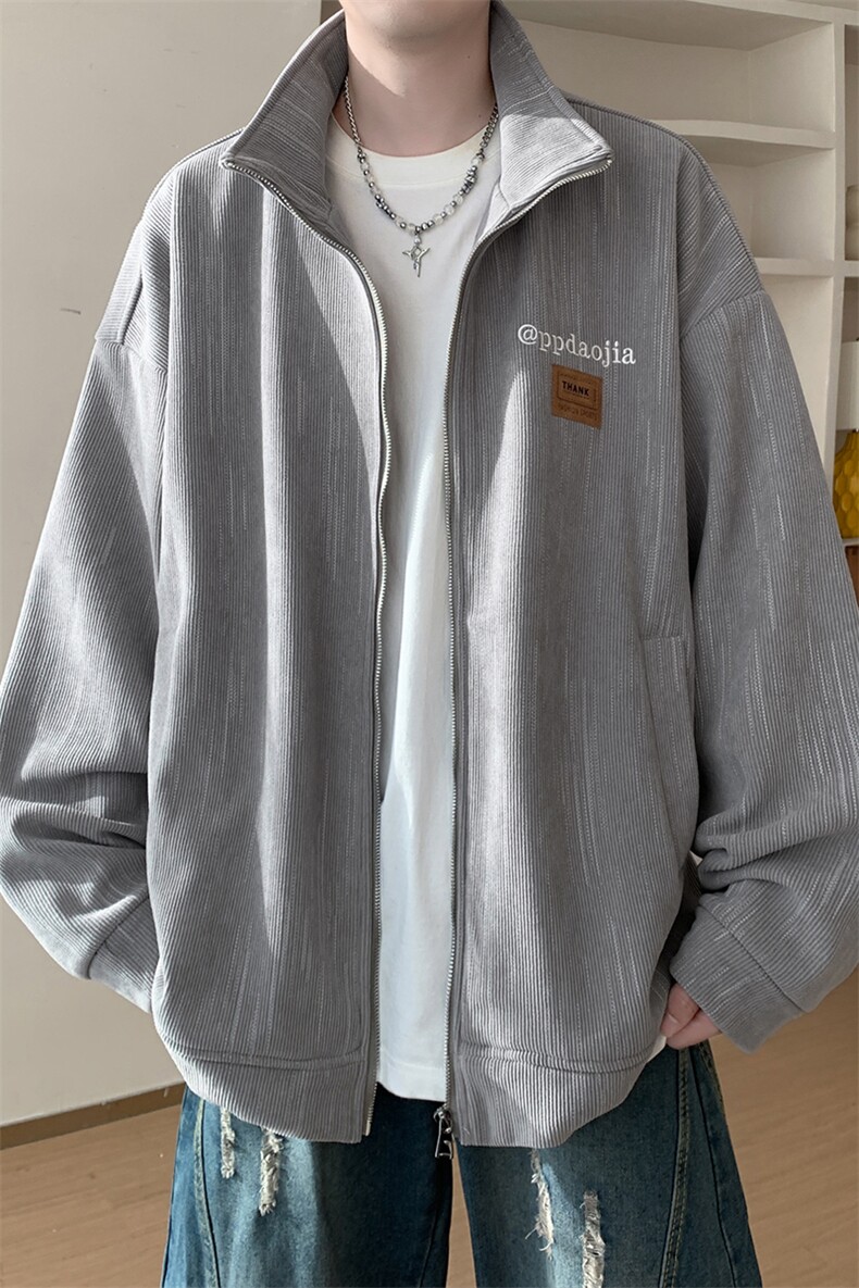 重磅560g雪尼尔加绒加厚银狐绒立领外套男J5250J加绒-特P65控118,女装短外套,电商A001