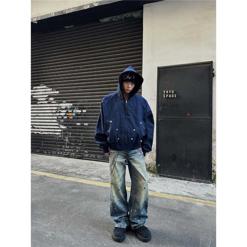 有货DM5029-特批115FXK原创美式解构拼接座山雕棉服,男装棉衣,星座603-2