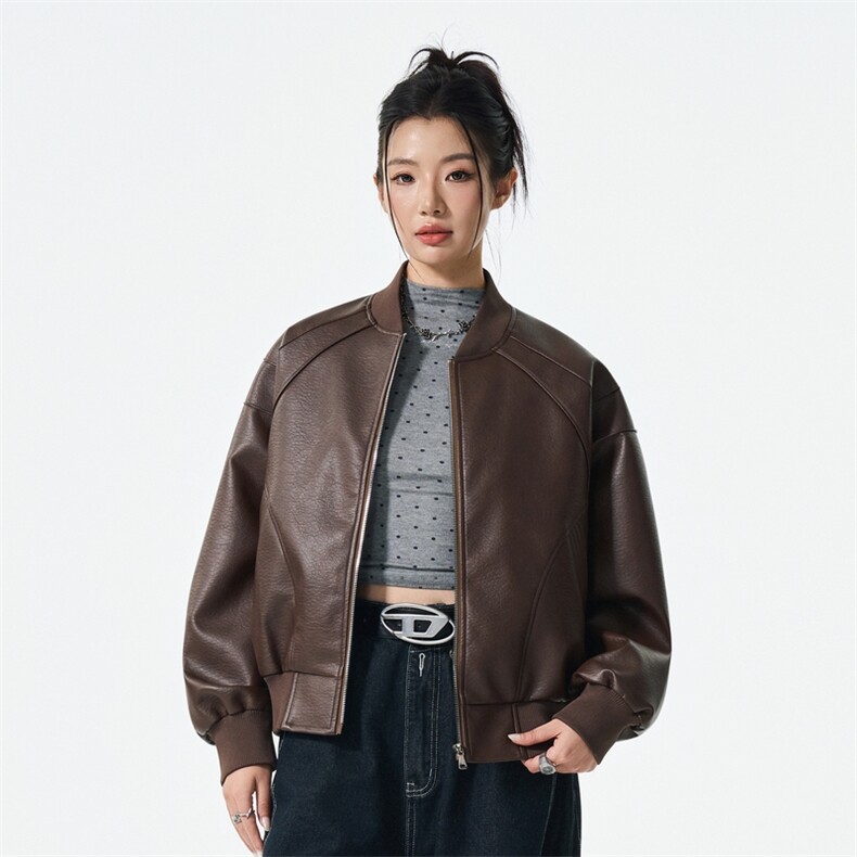 男女机动皮夹克潮牌立领防水皮夹克休闲外套A406JK5619P88,男装夹克,星座309（原A406）