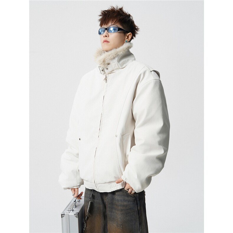 CLEANFIT座山雕棉服美式高街设计感重磅翻领外套A170-M902-TP108,男装棉衣,电商A170