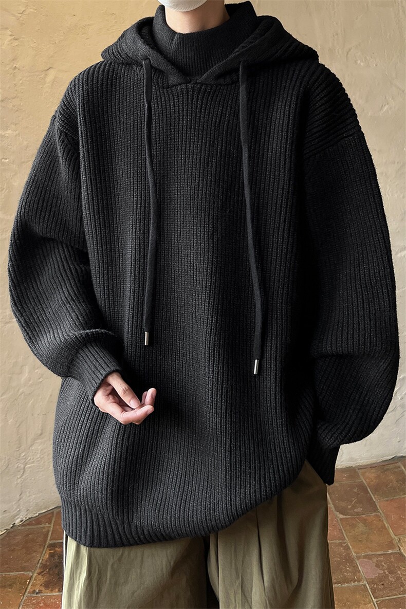 8XL-M特大码毛衫高质量连帽套头宽松毛衣情侣针织衫外套MY1210P75,男装针织衫/毛衣,电商D206-1