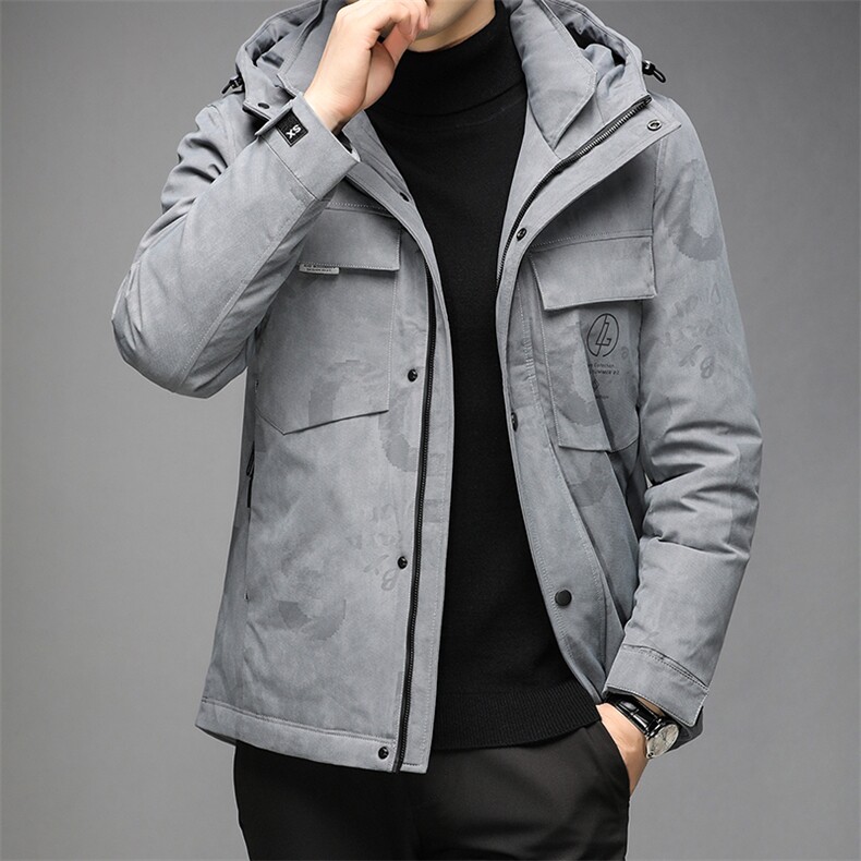 AN9827钱塘2020-3秋冬新款男士休闲百搭连帽保暖羽绒服外套P260,男装羽绒服,钱塘207-3