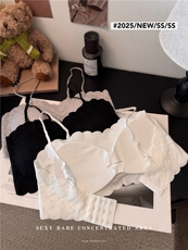 夏季无肩带美背吊带胸垫外穿打底抹胸内衣文胸内搭背心，女装背心吊带，梦白服饰厂