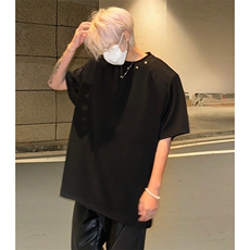 260克重垫肩短袖男美式高街重磅男士T恤A210A-TX01-P40，男装T恤，电商A210A