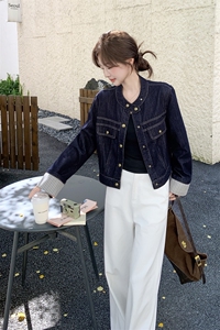 韩版设计感牛仔外套女2025秋季新款复古宽松休闲显瘦港风夹克穿搭图片
