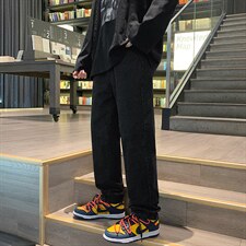 男直筒休闲牛仔裤纯色K1427P35,男装休闲裤,星座1116-2