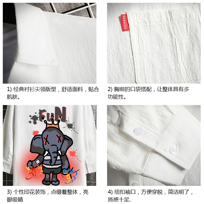 QC58221-P45亚七分袖衬衫男大码五分袖衬衣男短袖网格,男装衬衫,电商A040A