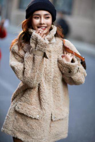 现货。皮毛一体颗粒绒。，女装，是爱 SHI AN