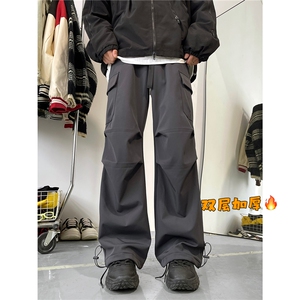 A165-K8525-P6078双层加厚美式冲锋裤登山裤滑雪裤棉裤防水图片